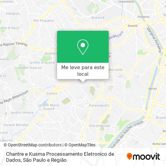 Chantre e Kusma Processamento Eletronico de Dados mapa