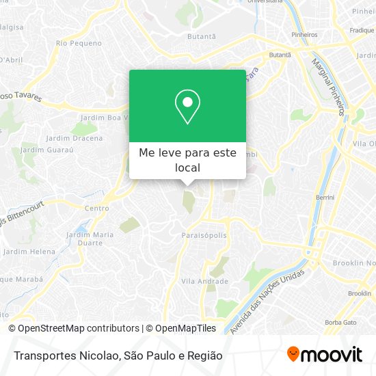 Transportes Nicolao mapa