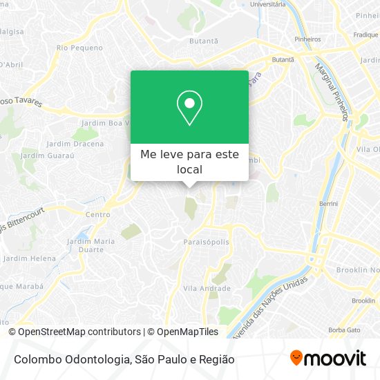 Colombo Odontologia mapa