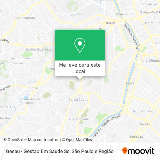 Gesau - Gestao Em Saude Ss mapa