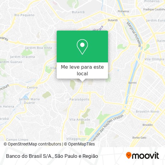 Banco do Brasil S/A. mapa