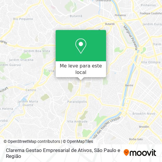 Clarema Gestao Empresarial de Ativos mapa