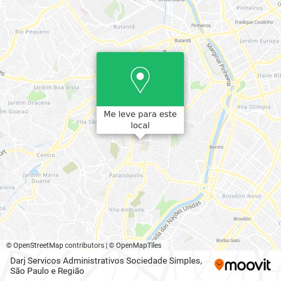 Darj Servicos Administrativos Sociedade Simples mapa