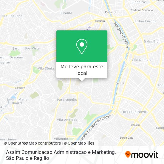 Assim Comunicacao Administracao e Marketing mapa