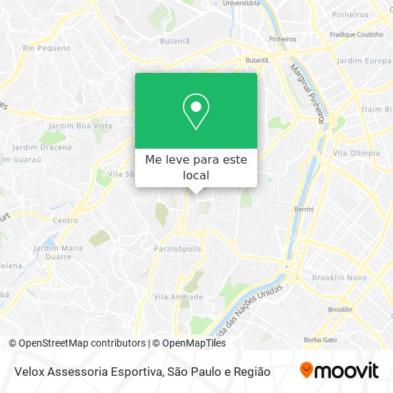 Velox Assessoria Esportiva mapa