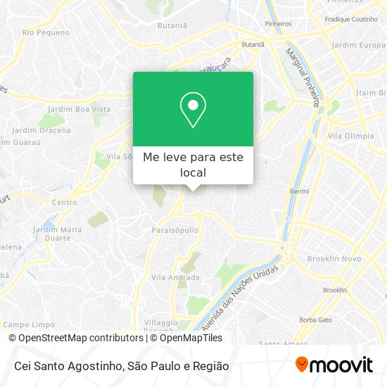 Cei Santo Agostinho mapa