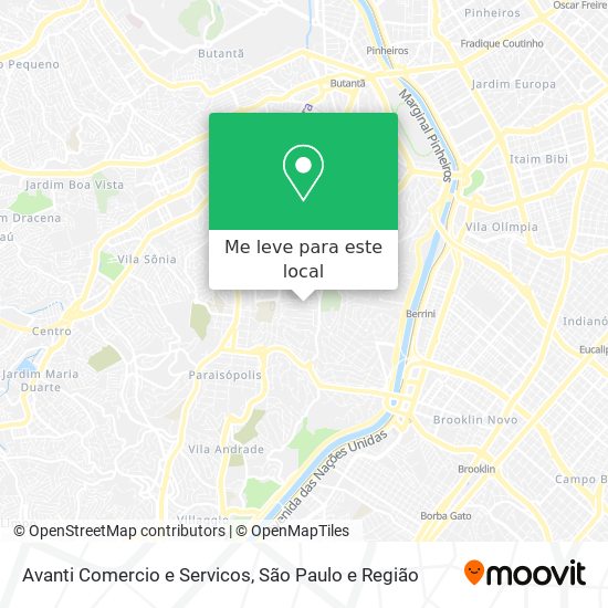 Avanti Comercio e Servicos mapa