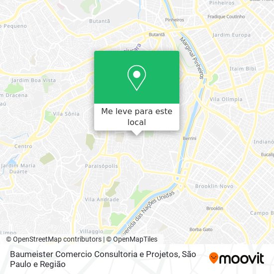 Baumeister Comercio Consultoria e Projetos mapa