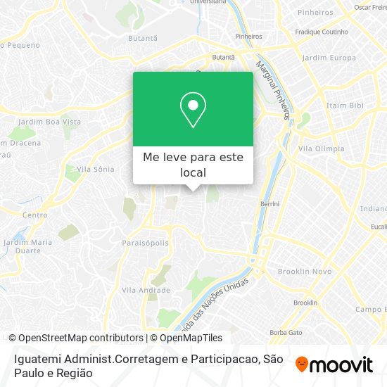 Iguatemi Administ.Corretagem e Participacao mapa