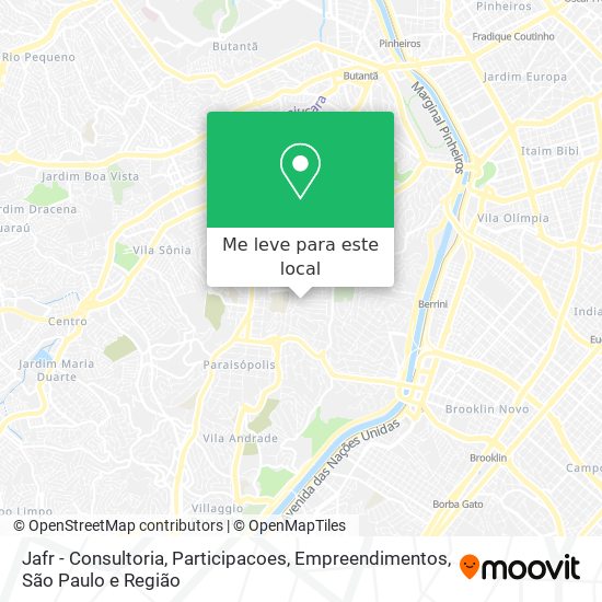 Jafr - Consultoria, Participacoes, Empreendimentos mapa