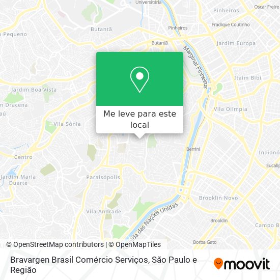 Bravargen Brasil Comércio Serviços mapa