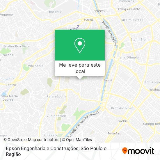 Epson Engenharia e Construções mapa