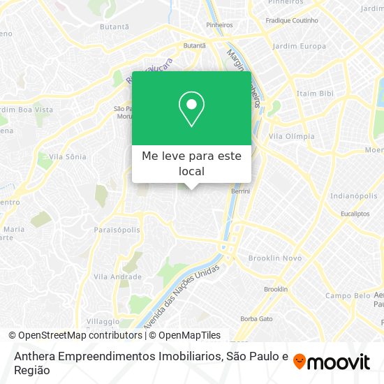 Anthera Empreendimentos Imobiliarios mapa