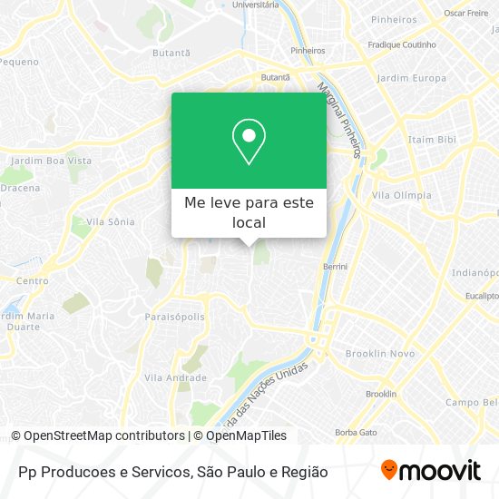 Pp Producoes e Servicos mapa