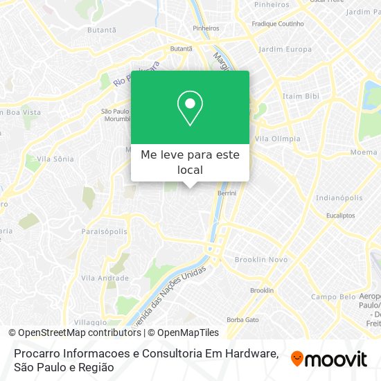 Procarro Informacoes e Consultoria Em Hardware mapa