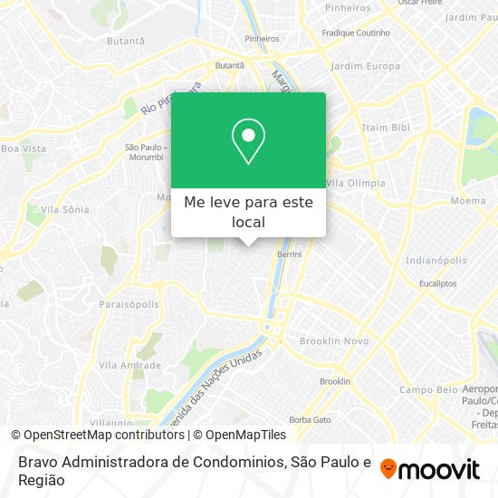 Bravo Administradora de Condominios mapa