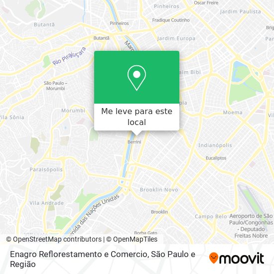 Enagro Reflorestamento e Comercio mapa