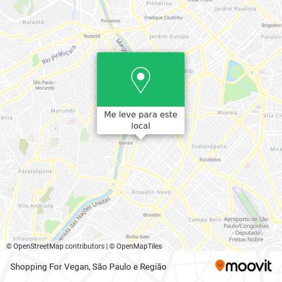 Shopping For Vegan mapa