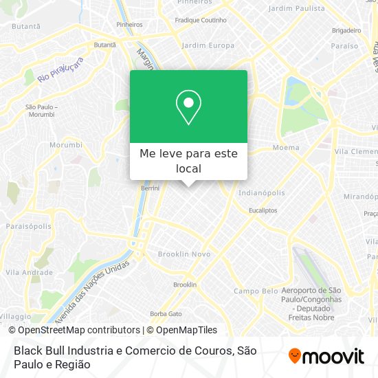 Black Bull Industria e Comercio de Couros mapa