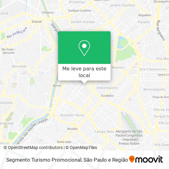 Segmento Turismo Promocional mapa