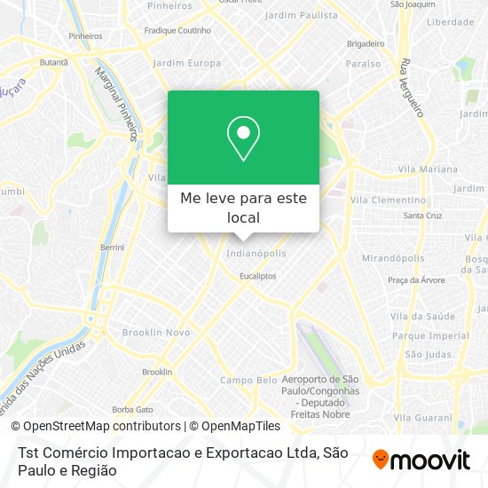 Tst Comércio Importacao e Exportacao Ltda mapa