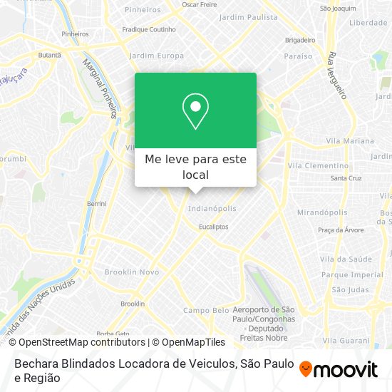 Bechara Blindados Locadora de Veiculos mapa