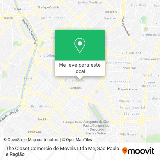 The Closet Comércio de Moveis Ltda Me mapa