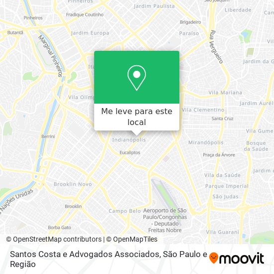 Santos Costa e Advogados Associados mapa