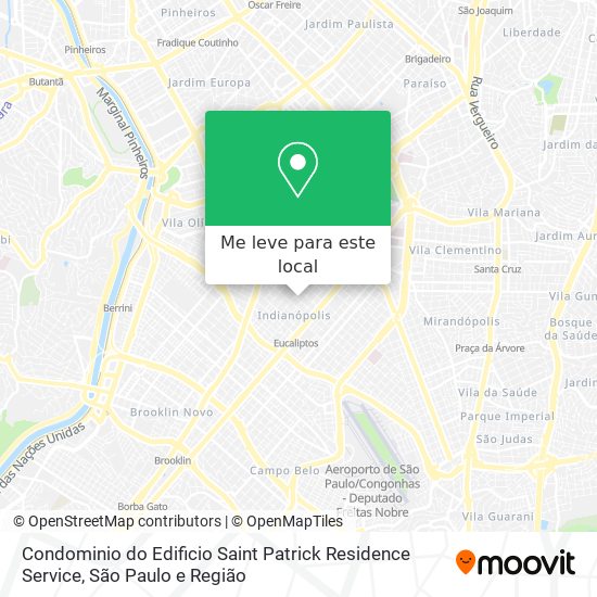 Condominio do Edificio Saint Patrick Residence Service mapa