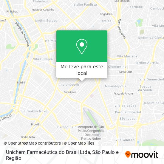 Unichem Farmacêutica do Brasil Ltda mapa
