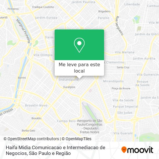 Haifa Midia Comunicacao e Intermediacao de Negocios mapa