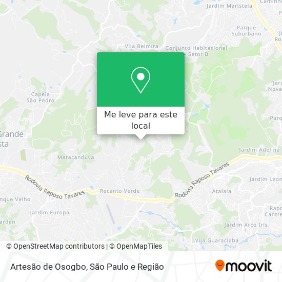 Artesão de Osogbo mapa