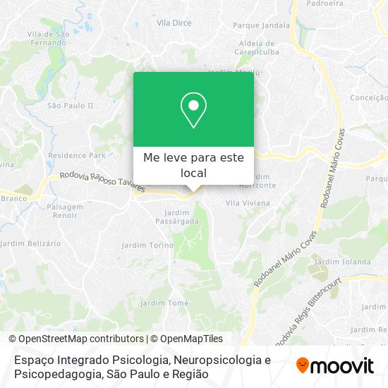 Espaço Integrado Psicologia, Neuropsicologia e Psicopedagogia mapa