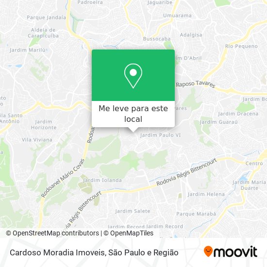 Cardoso Moradia Imoveis mapa