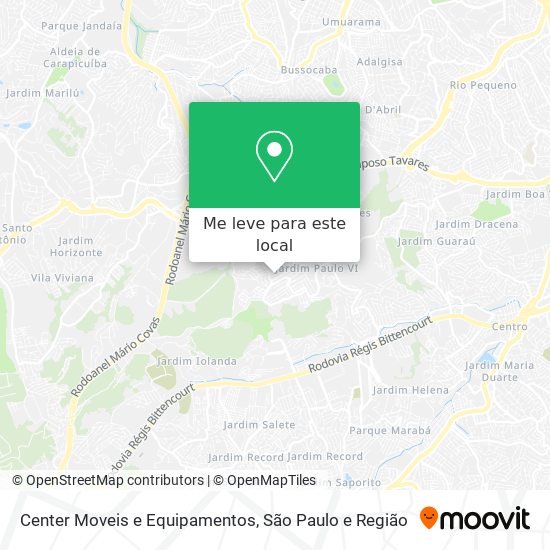 Center Moveis e Equipamentos mapa