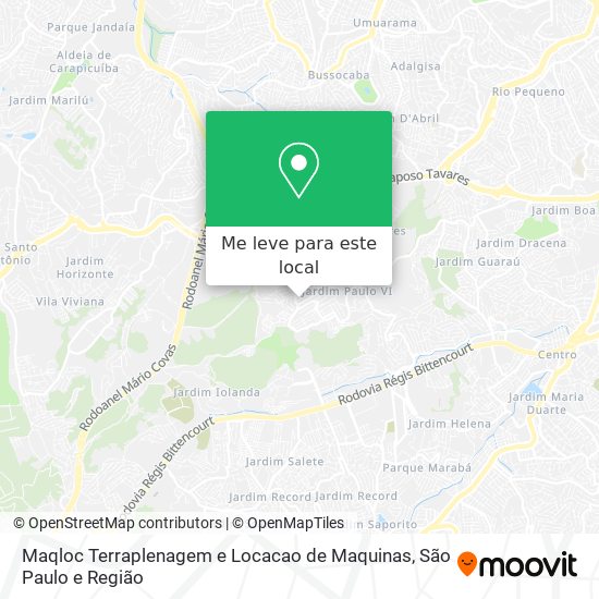 Maqloc Terraplenagem e Locacao de Maquinas mapa