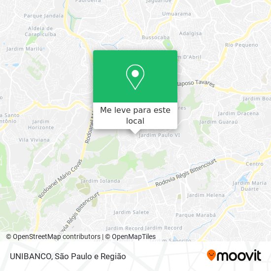 UNIBANCO mapa