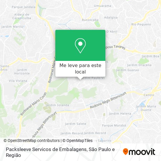 Packsleeve Servicos de Embalagens mapa