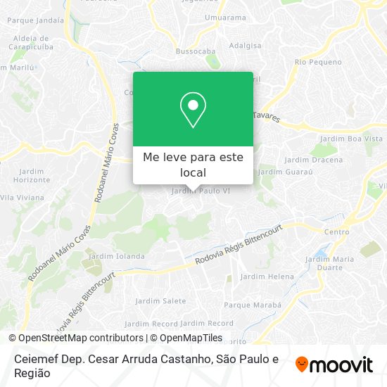 Ceiemef Dep. Cesar Arruda Castanho mapa