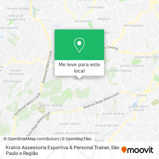 Kratos Assessoria Esportiva & Personal Trainer mapa