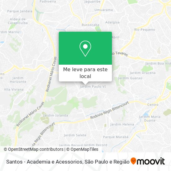 Santos - Academia e Acessorios mapa