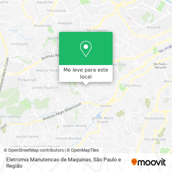 Eletromix Manutencao de Maquinas mapa