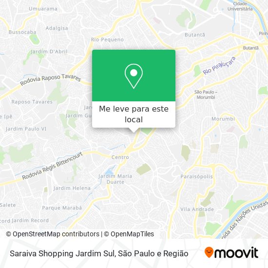 Saraiva Shopping Jardim Sul mapa