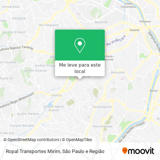 Ropal Transportes Mirim mapa