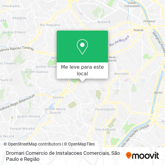 Dromari Comercio de Instalacoes Comerciais mapa