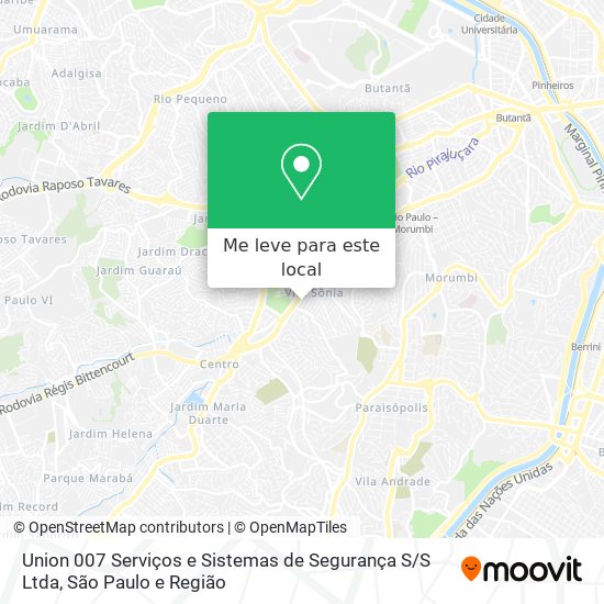 Union 007 Serviços e Sistemas de Segurança S / S Ltda mapa