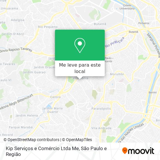 Kip Serviços e Comércio Ltda Me mapa