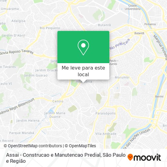 Assai - Construcao e Manutencao Predial mapa