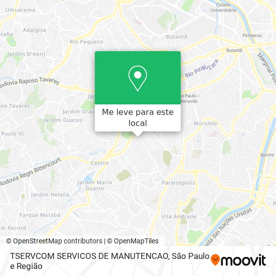 TSERVCOM SERVICOS DE MANUTENCAO mapa