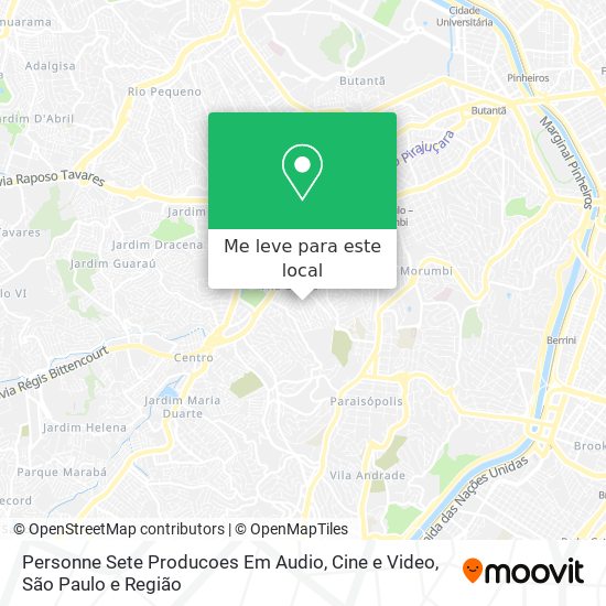 Personne Sete Producoes Em Audio, Cine e Video mapa